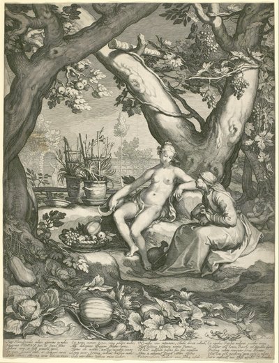 Vertumnus Borrowing the Figure of an Old Woman to Win Pomona